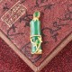 White Jade Cyan Jade Bamboo Protection Necklace White Jade Cyan Jade Bamboo Protection Necklace