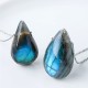 Labradorite Water Drop Healing Necklace Pendant Labradorite Water Drop Healing Necklace Pendant