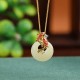 Hetian Jade Koi Fish Luck Necklace Pendant