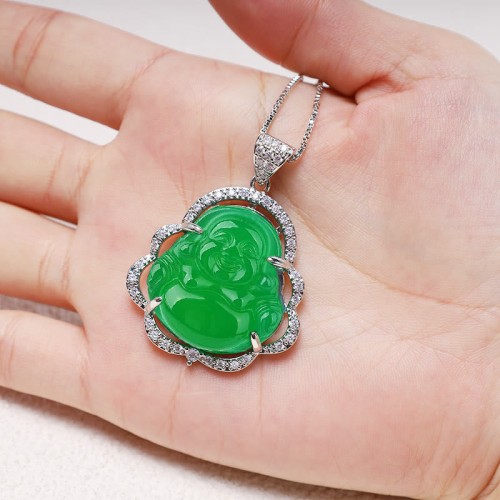 Good Luck Laughing Buddha Necklace Good Luck Laughing Buddha Necklace