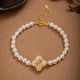 925 Silver Hetian Jade Orchid Clover Luck Necklace Set 925 Silver Hetian Jade Orchid Clover Luck Necklace Set