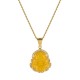 18K Gold Filled Laughing Buddha Jade Luck Necklace 18K Gold Filled Laughing Buddha Jade Luck Necklace