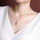 925 Silver Hetian Jade Peace Buckle Flower Necklace 925 Silver Hetian Jade Peace Buckle Flower Necklace