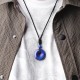 Lucky Coin Healing Crystal Gemstone Necklace