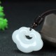 Tianshan Jade Golden Silk Abundance Necklace Pendant