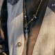 Tibetan Silver Dorje Vajra Lotus Strength Necklace Tibetan Silver Dorje Vajra Lotus Strength Necklace