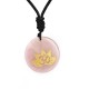 OM Lotus Symbol Amethyst Tiger Eye Healing Necklace OM Lotus Symbol Amethyst Tiger Eye Healing Necklace