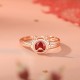 925 Silver Dragon Luck Red Zircon Necklace Set 925 Silver Dragon Luck Red Zircon Necklace Set