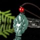 Green Jade Nine-Tailed Fox Luck Pendant