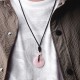 Lucky Coin Healing Crystal Gemstone Necklace