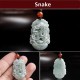 Natural Jade 12 Chinese Zodiac Success Necklace Pendant