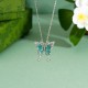 925 Silver Green Jade Butterfly Luck Necklace 925 Silver Green Jade Butterfly Luck Necklace