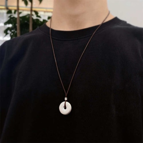 999 Silver Round Peace Buckle Necklace Pendant 999 Silver Round Peace Buckle Necklace Pendant