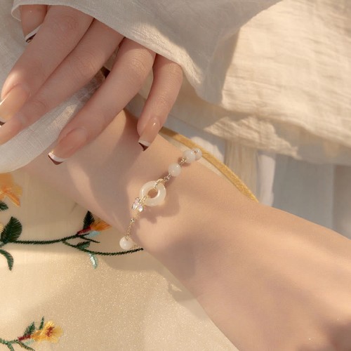 925 Silver Hetian Jade Orchid Luck Necklace Set 925 Silver Hetian Jade Orchid Luck Necklace Set