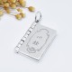 990 Silver Heart Sutra Mantra Peace Necklace 990 Silver Heart Sutra Mantra Peace Necklace