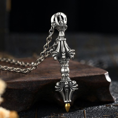 925 Silver Dorje Vajra Strength Necklace 925 Silver Dorje Vajra Strength Necklace