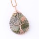 Natural Quartz Crystal Tree of Life Healing Necklace Pendant Natural Quartz Crystal Tree of Life Healing Necklace Pendant