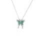 925 Silver Green Jade Butterfly Luck Necklace 925 Silver Green Jade Butterfly Luck Necklace