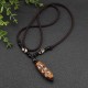 Tibet Om Mani Padme Hum Dzi Bead Wealth Necklace