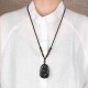 Black Obsidian Buddha Purification Necklace Black Obsidian Buddha Purification Necklace