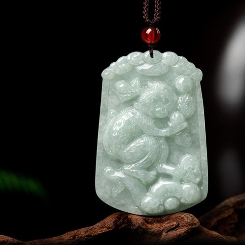 Natural Jade 12 Chinese Zodiac Abundance Amulet Necklace Natural Jade 12 Chinese Zodiac Abundance Amulet Necklace