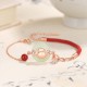 925 Silver Dragon Hetian Jade Peace Buckle Necklace 925 Silver Dragon Hetian Jade Peace Buckle Necklace