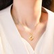 925 Silver Hetian Jade Orchid Clover Luck Necklace Set 925 Silver Hetian Jade Orchid Clover Luck Necklace Set