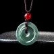 Green Jade Peace Buckle Abundance Necklace Green Jade Peace Buckle Abundance Necklace