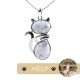 "Save A Cat" Cute Cat Protection Crystal Necklace "Save A Cat" Cute Cat Protection Crystal Necklace