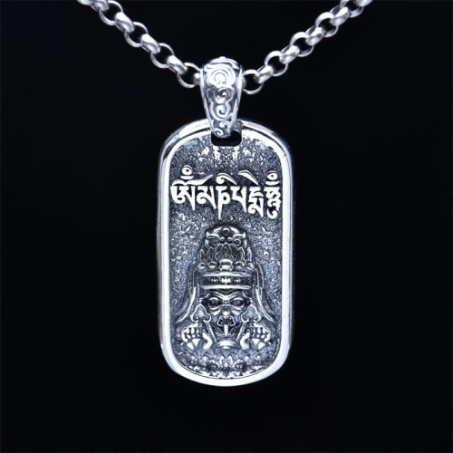 Sterling Silver Zakiram Goddess of Wealth Necklace Pendant Sterling Silver Zakiram Goddess of Wealth Necklace Pendant