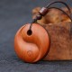 Lightning Struck Jujube Wood Yin Yang Protection Necklace Lightning Struck Jujube Wood Yin Yang Protection Necklace