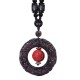 Feng Shui Rainbow Obsidian PiXiu Healing Necklace Feng Shui Rainbow Obsidian PiXiu Healing Necklace