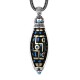 Tibetan Om Mani Padme Hum Nine-Eye Dzi Bead Necklace Tibetan Om Mani Padme Hum Nine-Eye Dzi Bead Necklace