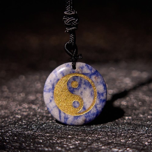 Amethyst Tiger Eye Green Aventurine Yin Yang Necklace Amethyst Tiger Eye Green Aventurine Yin Yang Necklace