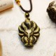 Rainbow Obsidian Nine-Tailed Fox Necklace Pendant