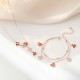 Sterling Silver Red Agate Tridacna Butterfly Clover Necklace