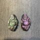 Rainbow Obsidian Laughing Buddha Inner Peace Necklace Rainbow Obsidian Laughing Buddha Inner Peace Necklace