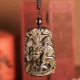 Gold Sheen Obsidian Three Goats Wealth Necklace Gold Sheen Obsidian Three Goats Wealth Necklace