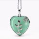 Natural Healing Crystals Heart Pendant Necklace Natural Healing Crystals Heart Pendant Necklace