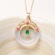 Green Chalcedony Peace Strength Necklace Green Chalcedony Peace Strength Necklace