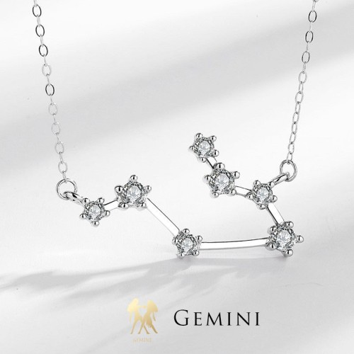 925 Sterling Silver Zodiac 12 Constellations Necklace 925 Sterling Silver Zodiac 12 Constellations Necklace