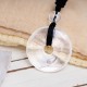 Lucky Coin Healing Crystal Gemstone Necklace