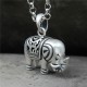 Sterling Silver Elephant Strength Necklace Pendant Sterling Silver Elephant Strength Necklace Pendant