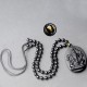 Obsidian Ganesh Elephant Wealth Necklace Pendant Obsidian Ganesh Elephant Wealth Necklace Pendant