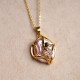 Gold-plated Baroque Pearl Flower Sincerity Necklace Gold-plated Baroque Pearl Flower Sincerity Necklace