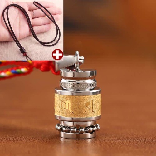 Tibetan Om Mani Padme Hum Wisdom Amulet Necklace Tibetan Om Mani Padme Hum Wisdom Amulet Necklace