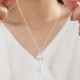 925 Silver Lotus Zircon Enlightenment Necklace 925 Silver Lotus Zircon Enlightenment Necklace