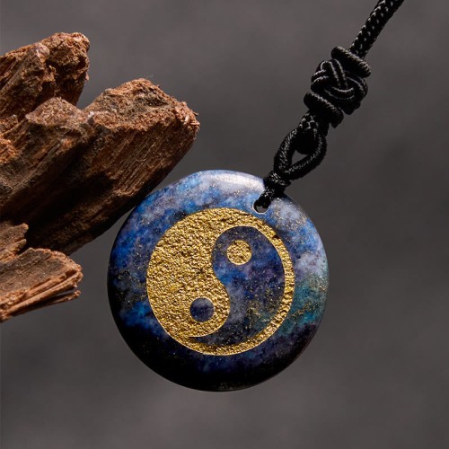 Amethyst Tiger Eye Green Aventurine Yin Yang Necklace Amethyst Tiger Eye Green Aventurine Yin Yang Necklace