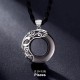 Zodiac Ice Obsidian Blessing Round Necklace Zodiac Ice Obsidian Blessing Round Necklace