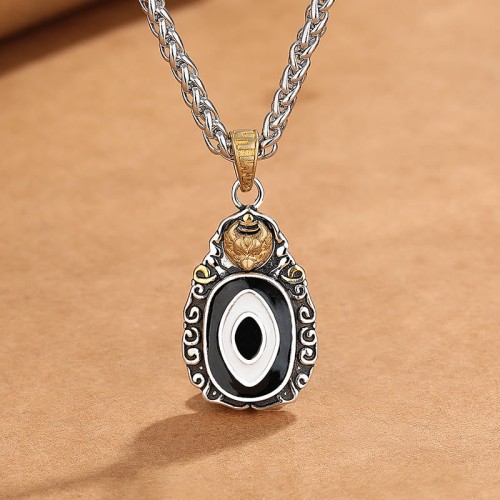 Tibet Dzi Bead Garuda Wealth Necklace Tibet Dzi Bead Garuda Wealth Necklace